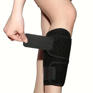 Adjustable Calf Support Brace, Breathable Compression Leg Sleeve Wrap with Targeted Compression Zones, Lightweight Calf Brace Wrap Soft Fabric Calf Sleeves for Running, Sports