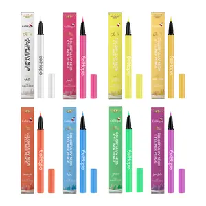 Eelhope 8-Color Halloween Neon Uv Liquid Eyeliner, Quick-Drying Long-Lasting Eye Makeup Eyeliner