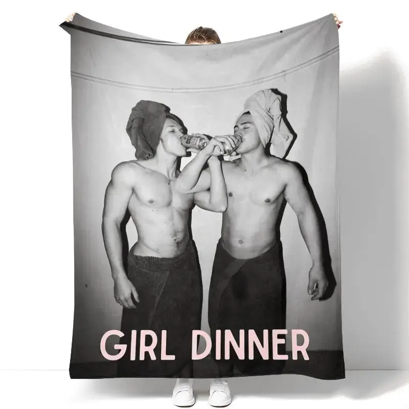 Cozy Blanket Throw, Hollanov Heated Rivalry Characters Print Soft Flannel Blanket, Home/Sofa Use, Fan Gift for Office or Camping