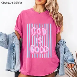 Comfort Colors God Is Good Shirt, Christian Faith Tee, Inspirational Religious Graphic Tee, Unisex Cotton T-Shirt, Plus Size Church Gift for Women