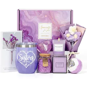 Best Friend Gift Basket 7PCS| BFF Birthday Gifts for Women, Friendship Self Care Set