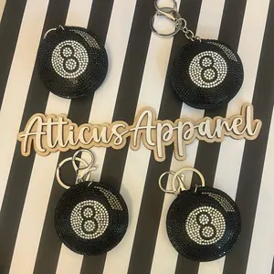 8 ball Bag Charm