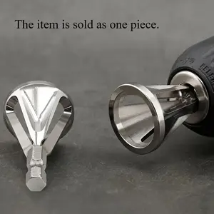 1pc Chamfering Tool, Chuck Drill Tool, Metal Deburring External Chamfering Tool, Grinding Angle Trimming, Suitable For Various Chuck Electric Drilling Tools