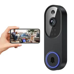 1080P Wireless Doorbell Camera, Smart WiFi Video Doorbell, AI Human Detection, Two-Way Audio, Night Vision, Cloud Storage, Instant Alert, 2.4Ghz WiFi, Outdoor Security Camera, Rechargeable Battery Powered