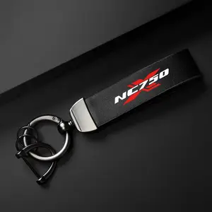 PU Leather Motorcycle Keychain Holder Keyring for Honda NC750X NC750 X, Durable and Stylish Key Ring, Perfect Gift for Motorbike Enthusiasts