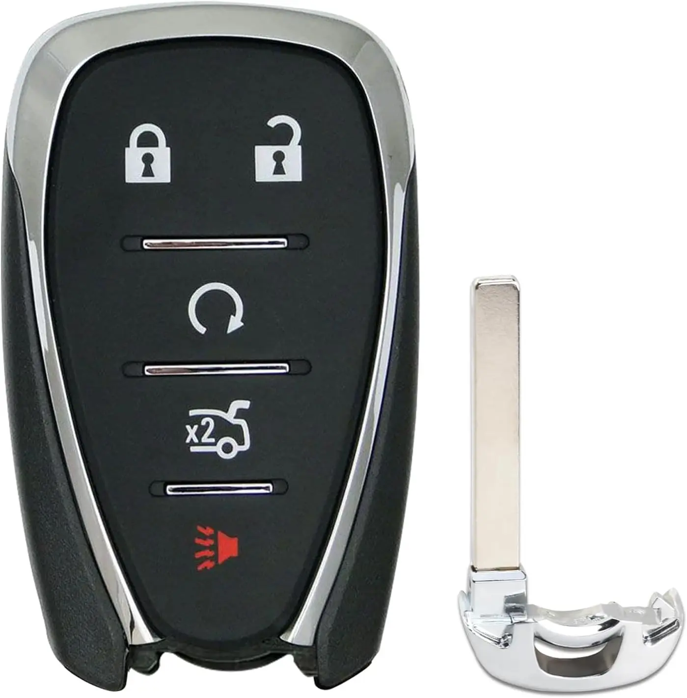 Key Fob Cover Replacement Fits for 2016-2023 Chevy Malibu Camaro/ 2016-2021 Cruze/ 2018-2021 Equinox Traverse/ 2019-2021 Blazer Keyless Entry Key Fob Case Shell HYQ4AA HYQ4EA