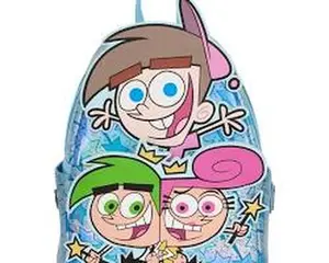 Loungefly NYCC Limited Edition The Fairly OddParents Timmy, Cosmo, & Wanda Glow Mini Backpack