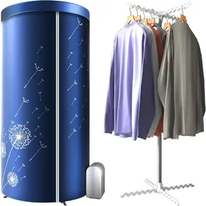46Inch 1000W Portable Clothes Dryer Machine with Storage Bag, Mini Dryer Perfect for Travel, Apartments, Home and RVs