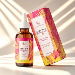 Caramela Beauty Cyperus Rotundus Oil 60ml , Natural Gentle Hair Inhibitor Serum, Soothing Skin Care for Long-Lasting Smooth Skin