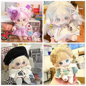 2026 new 20cm Idol Doll Plush Girl Cotton Star Dolls Kawaii Stuffed Baby Plushies Dolls Toys Fans Collection Children Halloween Gift
