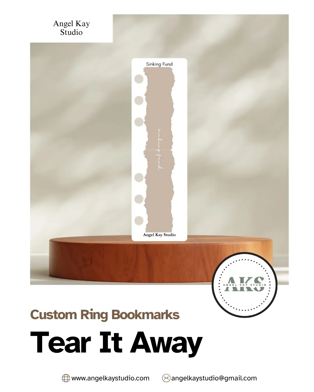 "Tear Away" Custom Bookmarks