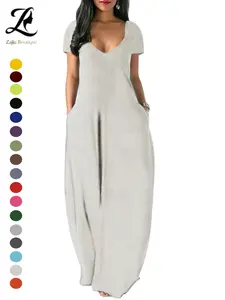 Women's Long Dress 2026, Coffee Color Casual Round Neck Short Sleeve Pockets Sleepwear, Soft Comfortable All-Season Dress Womenswear