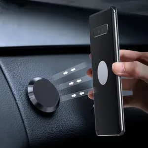 Strong Magnetic Car Phone Holder, Adhesive Wall-Mounted Universal Auto Interior Sticker Mounting Accessory