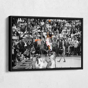 Kawhi Leonard Buzzer Beater Wall Art Home Decor  Poster Print