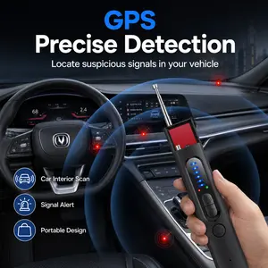 Hidden Camera Detector & GPS Tracker Scanner, Portable RF Signal Detector with 5 Sensitivity Levels for Travel, Hotel Rooms, Office, Car & Privacy Check