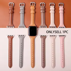 Ultra-thin leather strap for iWatch strap 46mm 42mm 40mm, 41mm, 44mm, 45mm, 49mm, superfiber PU synthetic leather,iWatch series 10/9/8/7/6/5/4/3/2/1 SE Ultra