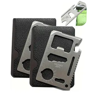 5pcs/2pcs/1pc Multifunctional Outdoor Tool with 11 Functions, Comes with a Leather Sheath to Prevent Scratches, Suitable for Camping, Outdoor, and Various Home Uses