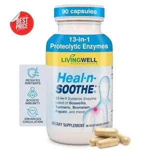 HEAL-N-SOOTHE Proteolytic Systemic Enzymes – Joint Supplement with Bromelain, Mobility, Muscle Flexibility