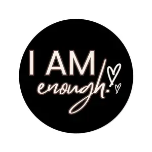 I Am Enough Magnet 💖✨ Round Shape Acrylic Fridge Magnets