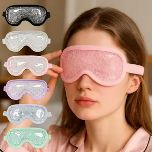 This 1pc ice bead eye mask is a reusable cold and heat therapy eye mask, also known as an ice pack eye mask, light-blocking eye mask, Portable eye mask, Sleeping Masks. It provides pressure-free comfort, helping you achieve a good night's sleep.