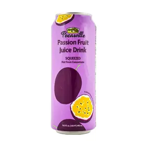 POCAS Vietnam Ville Passion Fruit Juice Drink 490ml - Exotic Tropical Flavor, Refreshing Beverage