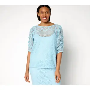 Me by Jennie Garth Charlotte Lace Blouse