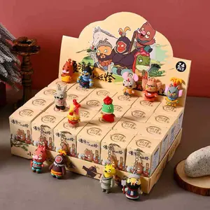 24-Piece Set Wandering Mountain Mini Monster Blind Box Pig Demon Figure Desktop Decoration Keychain Cartoon Toy