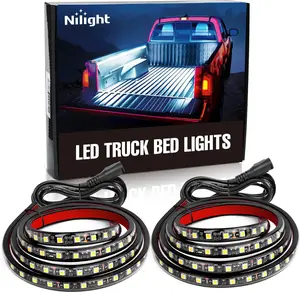 Nilight 2PCS 60Inch 180LEDs Bed Strip Kit with Waterproofon/OffSwitchBladeFuse 2-WaySplitterExtensionCable forCargoPickup TruckSUVRVBoat sequential interior interior 3m multifunctional tailgatebar taillight doublesidedtape laser headlights multifunction