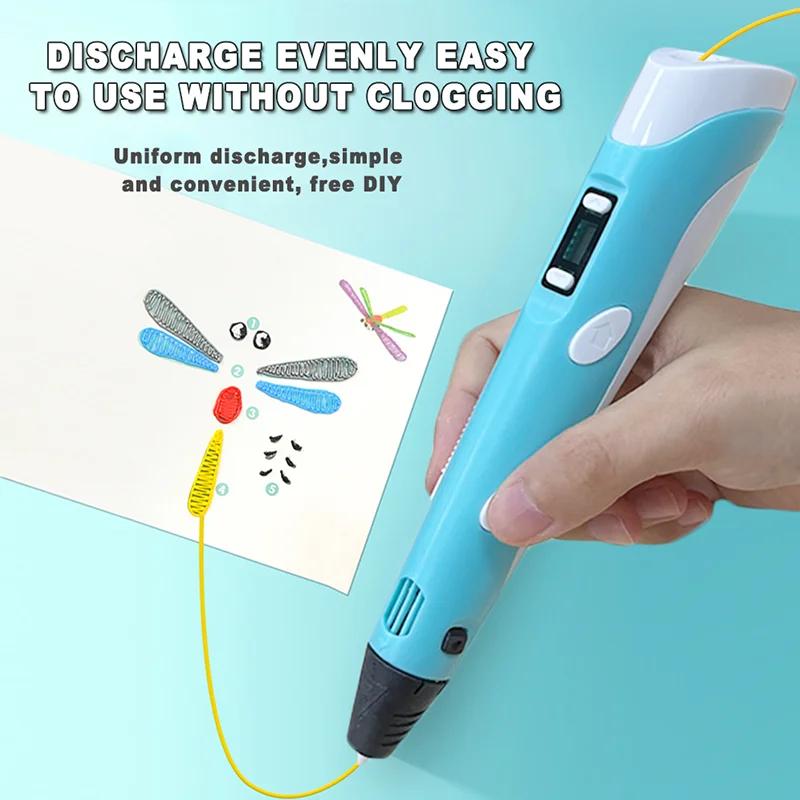 New Generation LED Display Electronic 3D Printing Pen Three-Dimensional Graffiti Painting Tool DIY Smart Toy Birthday Gift