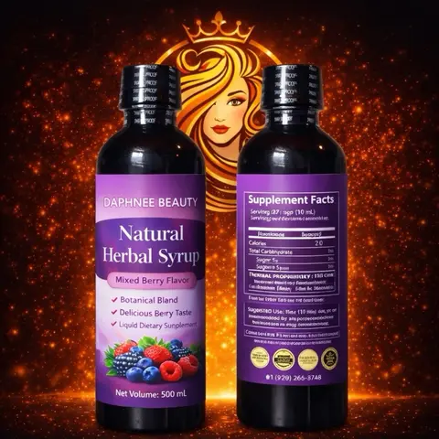 2 Daphney Natural Herbal Syrup Pou Bouda SweetBerry flavor Organic