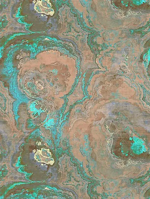 Agate Clay Grasscloth Printed Wallpaper