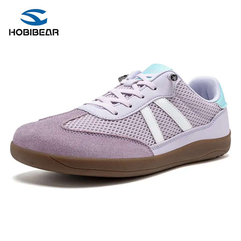 HOBIBEAR Men's Barefoot Rubber Sneakers - Wide Toe Box, 0-Drop Minimalist Athletic Shoes, Plain, Non-Marking, Barefoot-Friendly, Buckled-Free, Flat-Bottomed Casual Trainers, Business Casual Footwear, Plain Casual Trainers tiktokshopbacktoschool