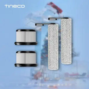 Tineco Replacement 2 HEPA Assembly & 2 Brush Roller Set for iFLOOR 3 Series, Floor ONE S3 Series Cordless Wet Dry Vacuum Cleaner (Not Compatible with Any Other Model)