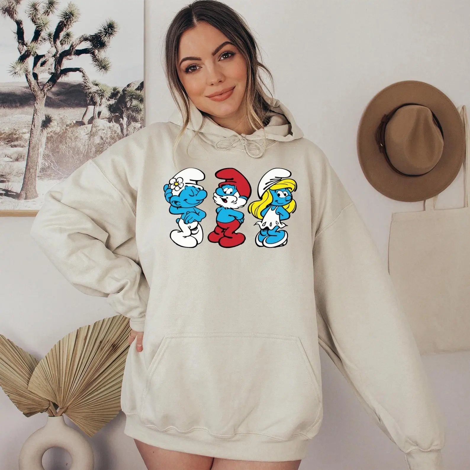 Smurfs Tshirt, Gargamel,Papa Smurf,Gift Shirt Cartoon Tshirt