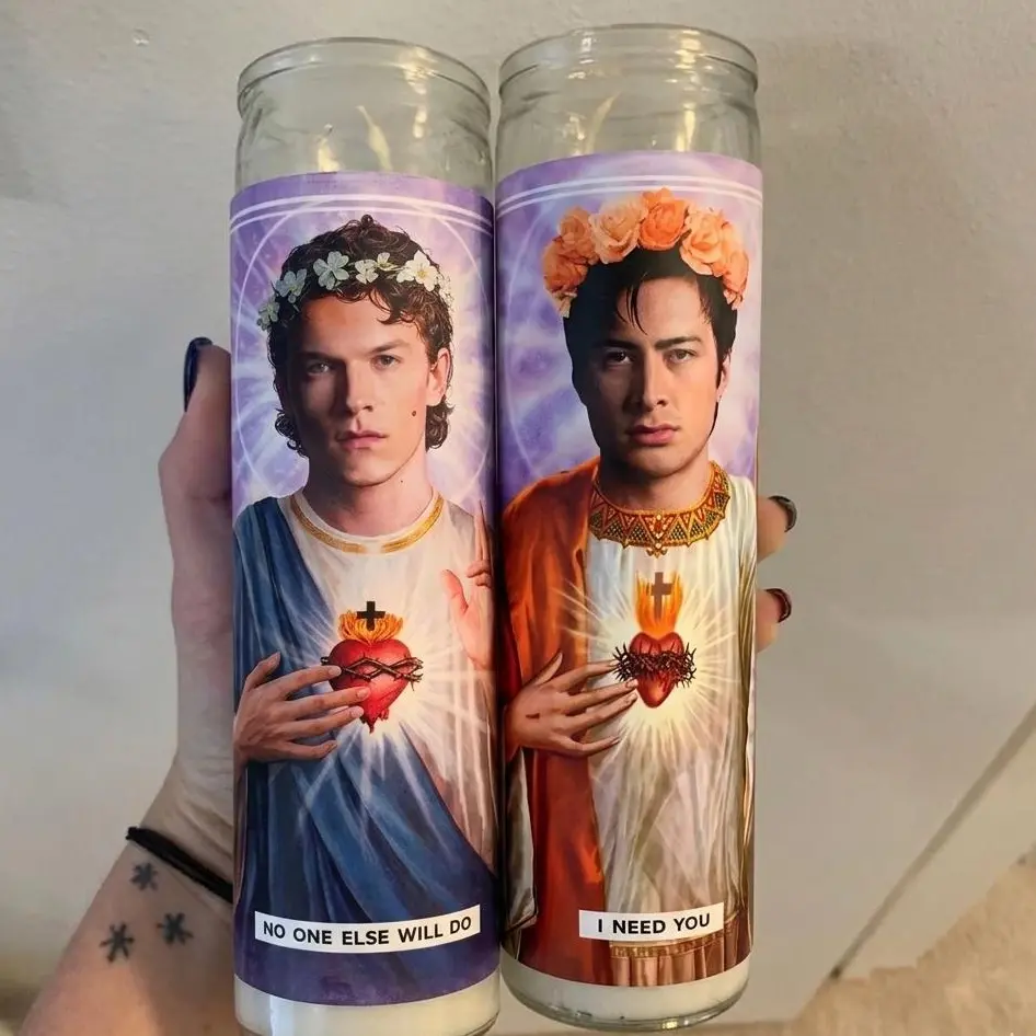 Funny Saint Hudson Williams Hollander Label, Saint Connor Storrie Ilya Label, Saint Prayer Candle Sticker, Prayer Candle Label, Sticker ONLY - NO candle included