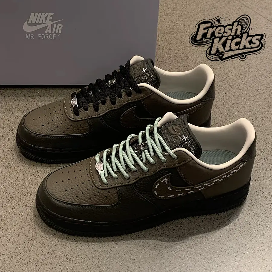 Nike Air Force 1 Low '07 Sequoia Dark Hazel– Men's Lifestyle Sneakers – shoes for man -Vintage-Spring & Summer-Inspired Running Shoes, Shock-Absorbing Comfort, Gym to Streetwear Casual Wear—back to school—IQ1122 320