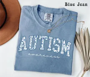 Hot new 2026 Comfort Colors Autism Awareness Shirt, SPED Teacher Tshirt, Autism Mom Gift, Blue Toile Neurodiversity Tee, Floral Autism Shirt Inclusion #tshirtoutfit #tiktokshopfinds #trendalert #streetstyle #outfitinspo
