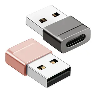 USB To Type-C Adapter for Fall, Multifunctional Portable USB Type-C Adapter for Car Charger, USB C Drive, Electronic Smartphone Charger, Mini Gadgets, Durable, OTG, for Cellphone, Portable External Storage Flash, USB External Memory