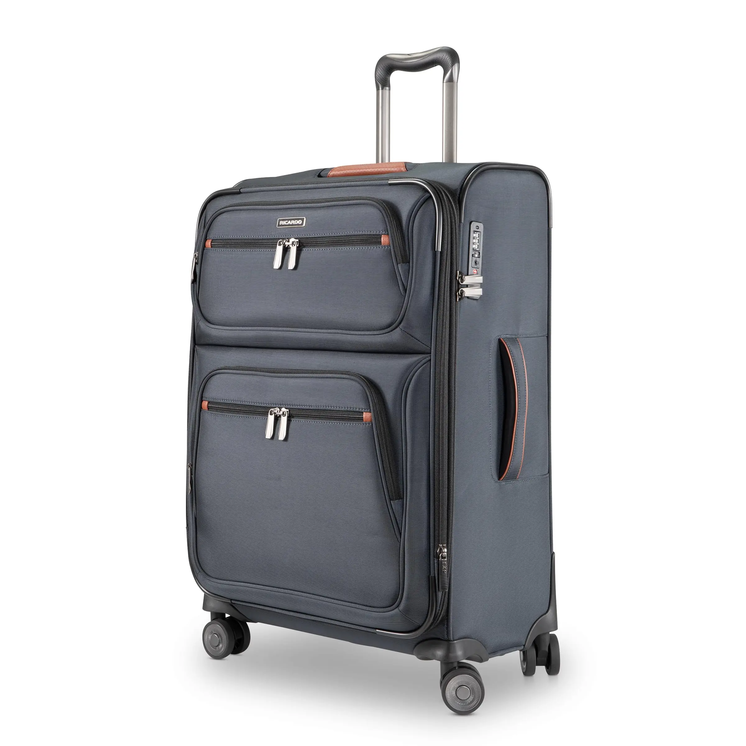 Ricardo Beverly Hills Montecito 3.0 Softside Expandable Suitcase with Wheels and TSA Lock, 25" Medium Check-in