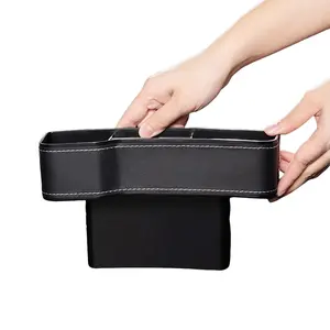 Car Seat Gap Organizer, Lightweight Abs Storage Box, Console Side Pocket Holder, Front Seat Accessories, Fits Most Cars