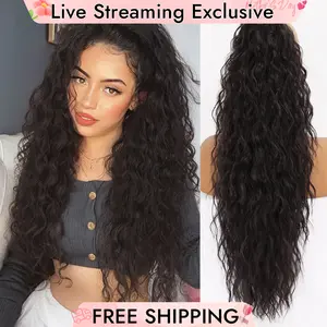 Ponytail Extension Claw Ponytail Long Wavy Ponytail Extension Black 30 Inch Curly Clip Ponytail in Hair Extensions For Women Fluffy Natural Looking Synthetic Hairpiece for Daily Use Easy To Go