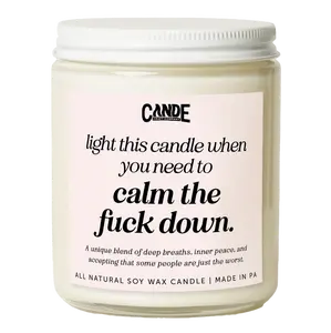 Light This Candle When You Need To Calm the F*ck Down Candle Light This Candle When You Need To Calm the F*ck Down Candle
