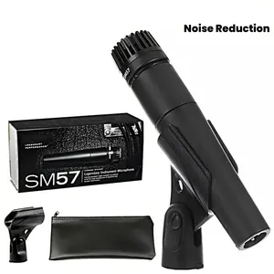 SM57 handheld dynamic microphone-professional band performance essential: suitable for saxophone, electric guitar, drums and so on.Cardioid noise reduction design, stable output.All-metal durable construction, suitable for singing, speaking, hosting and