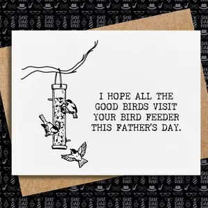 Fathers Day Card with Birds, Fathers Day Card with Bird Theme, Card with nature theme, Watercolor Fathers Day Card, Card Set, Handmade cards