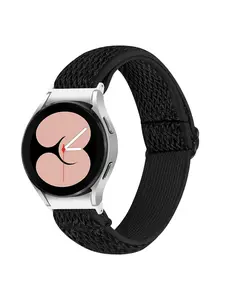 Nylon Watch Strap with Seamless End Links, Herringbone Elastic Band, Compatible with Samsung Galaxy Watch4/5/6/7