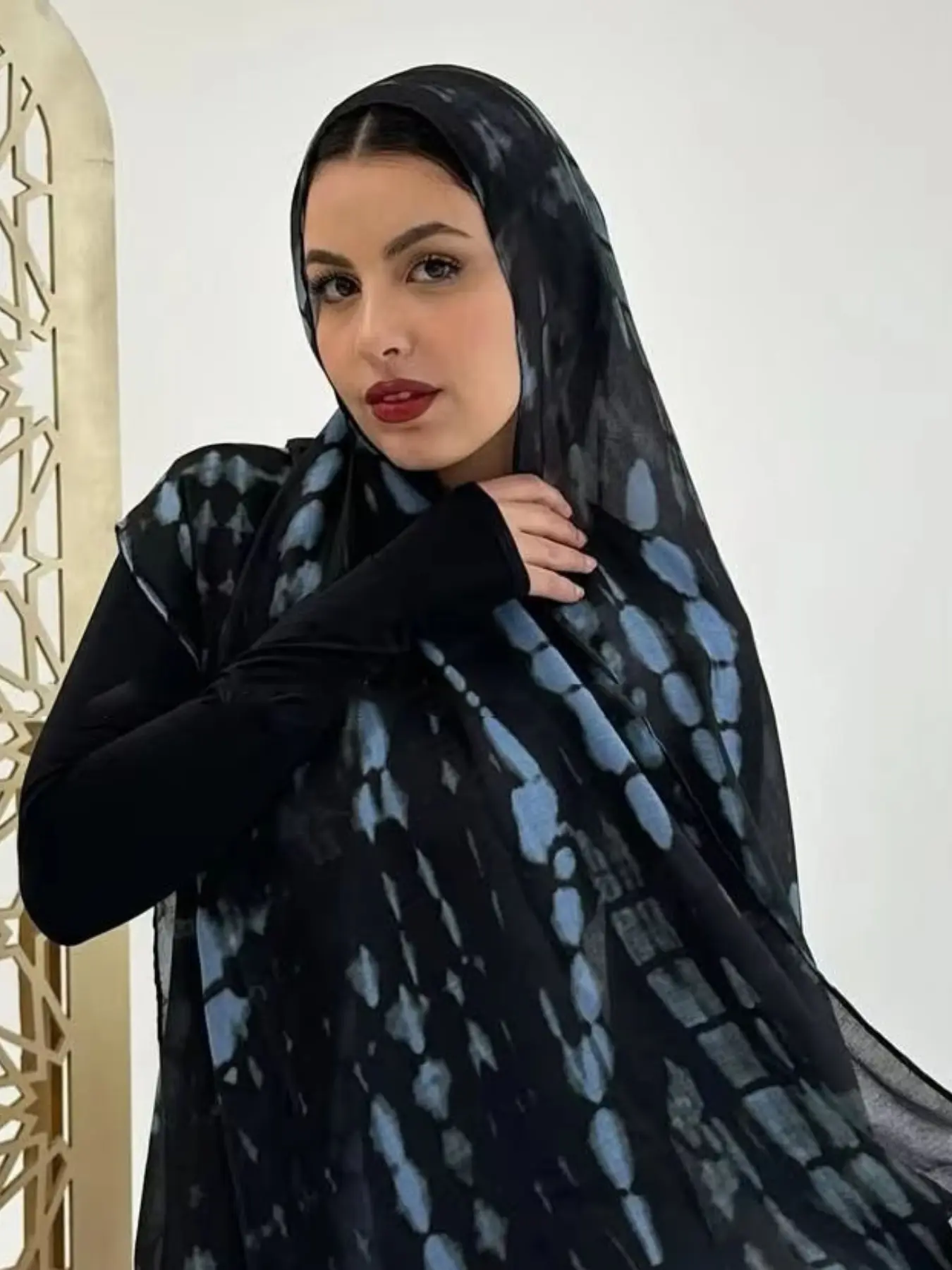 Fashionable Casual Long Bohemian Modesty Scarf for Women, Outdoor Breathable Shawl for Spring & Autumn, Perfect Gift and Daily Accessory, Head Scarf