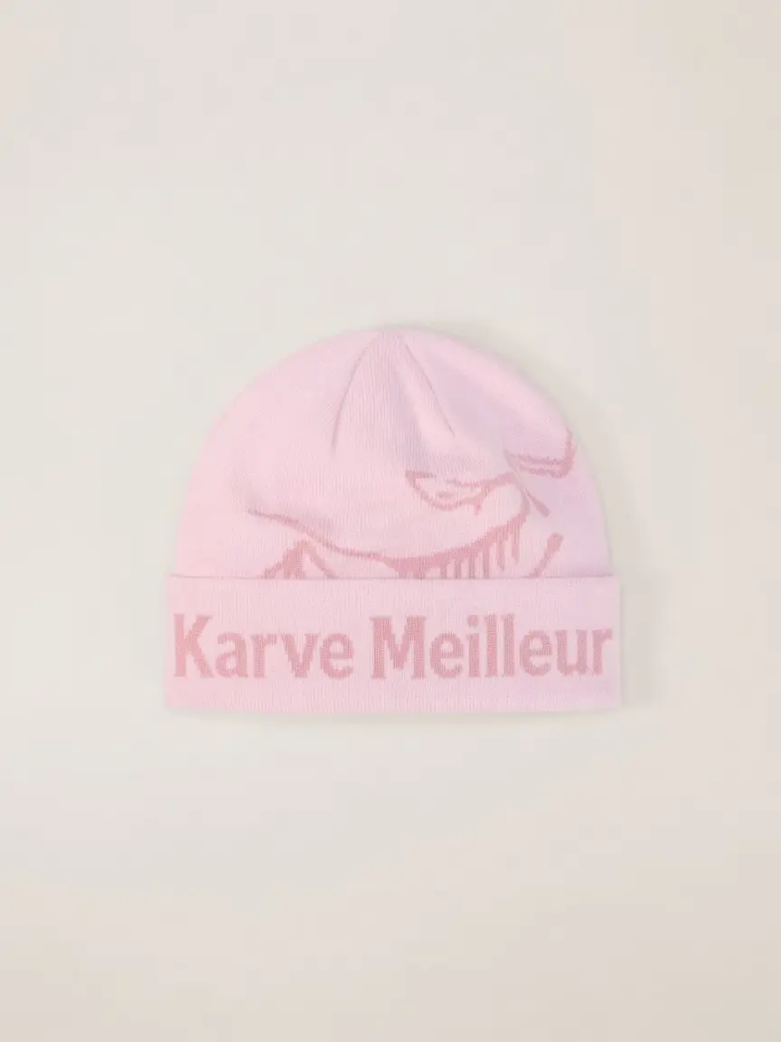 Karve Meilleur Skeleton Frog Knit Beanie, Gothic Winter Hat, Warm Unisex Cold Weather Cap