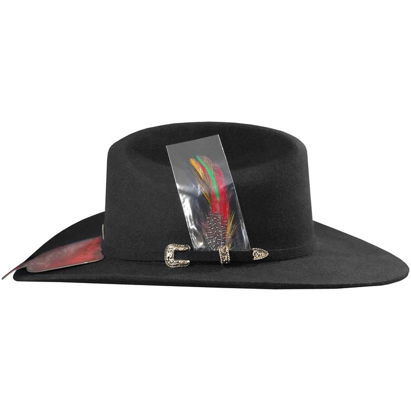 Tombstone Chaparral 20x Estrellas Felt Cowboy Hat 4" Brim 4.5" Short Crown Texana Estilo Sinaloa Estilo Panter