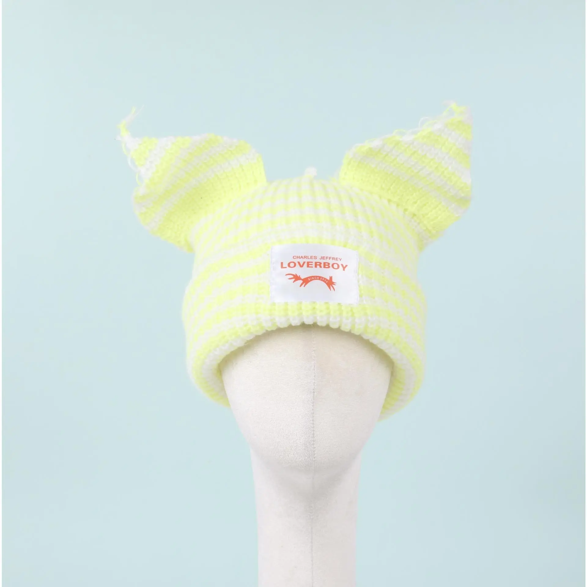 Fine stripe [fluorescent green+white]