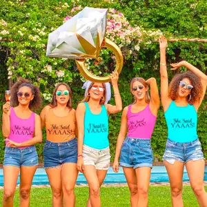 💍 I Said YAAAS Bachelorette Crew Party 🍾 Matching Tank Top